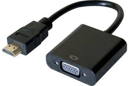 Exertis Connect HDMI zu VGA Konverter, HDMI St. / VGA Bu., schwarz