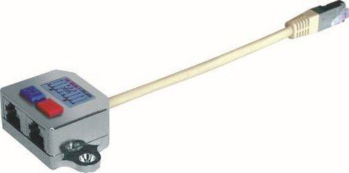 Cable Sharing Adapter, Cat.5, 2x Ethernet
