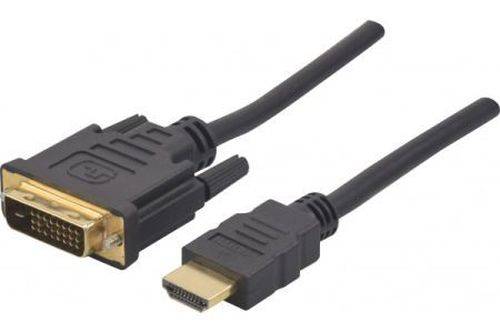 HDMI an DVI-D Kabel, HDMI St. / DVI-D St., 5,0 m
