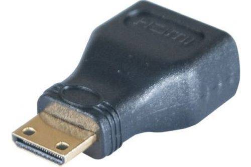 Mini-HDMI auf HDMI Adapter, HDMI Bu. A / HDMI St. C, vergoldet