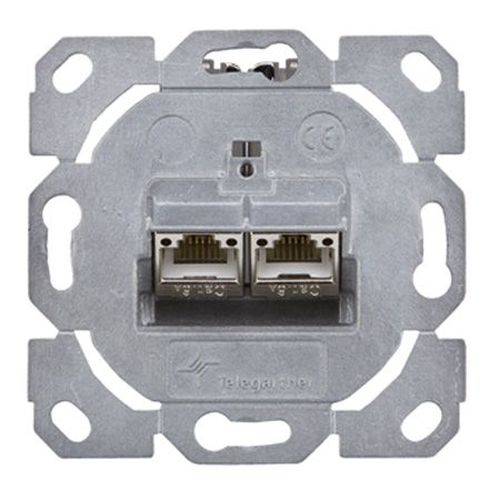 Telegärtner Datendose AMJ-S flex, Cat.6A (ISO / IEC), 2-fach