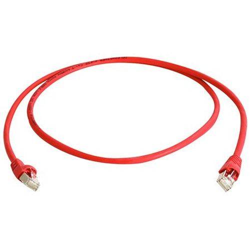 Telegärtner Patchkabel Cat. 6A ISO/IEC, S/FTP (PiMF), halogenfrei, rot, 2,0 m