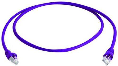 Telegärtner Patchkabel Cat. 6A ISO/IEC, S/FTP (PiMF), halogenfrei, violett, 7,5 m