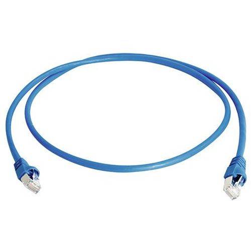 Telegärtner Patchkabel Cat. 6A ISO/IEC, S/FTP (PiMF), halogenfrei, blau, 10,0 m