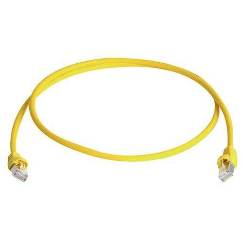 Telegärtner Patchkabel Cat. 6A ISO/IEC, S/FTP (PiMF), halogenfrei, gelb, 10,0 m
