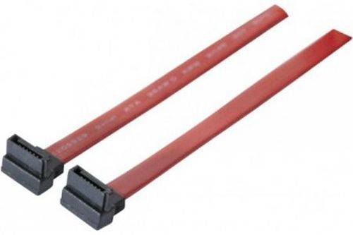 SATA III Kabel, 7pol SATA St. / 7pol SATA St., nach unten abgewinkelt, mit Verriegelung, ca. 0,5 m,