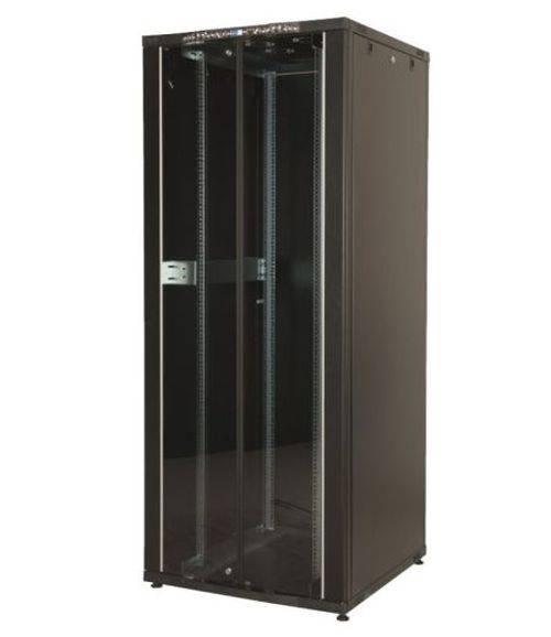 Ekivalan 19" Netzwerkschrank Eco, BEEA Serie, 42 HE, 800 x 800 mm, schwarz
