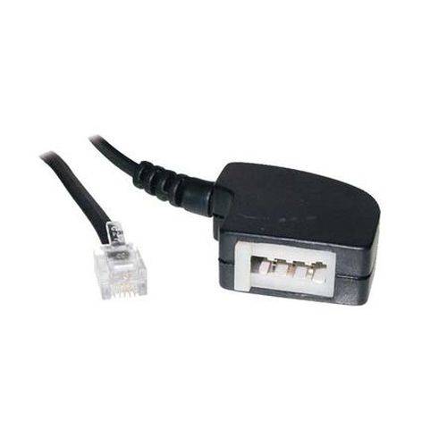 S-Conn Adapter RJ11 Stecker (6P4C) auf TAE F Kupplung