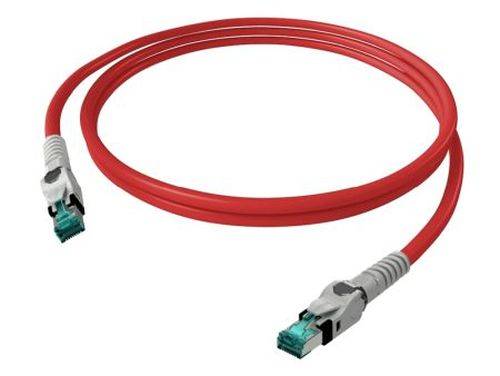 EasyLan VarioBoot Patchkabel Cat.6A (ISO/IEC), winkelbar, S/FTP, rot, 1,0 m