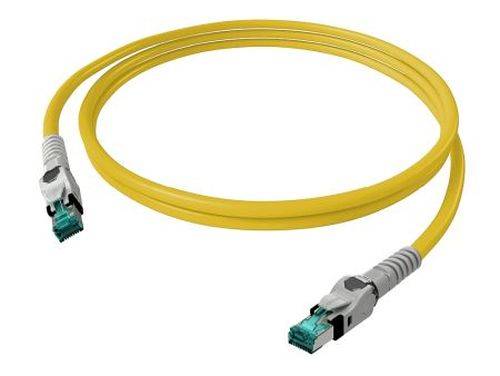 EasyLan VarioBoot Patchkabel Cat.6A (ISO/IEC), winkelbar, S/FTP, gelb, 3,0 m