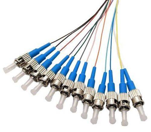 Tecline LWL Faserpigtails, OS2, farbig, ST/UPC, 2,0 m, 12 Stück