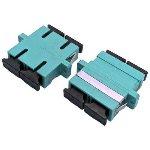 Tecline LWL Kupplung, SC/SC Duplex, OM3, aqua (türkis)