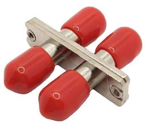 Tecline LWL Kupplung, 2x ST / 2x ST, OM3/OM4/OM5, Schutzkappen rot