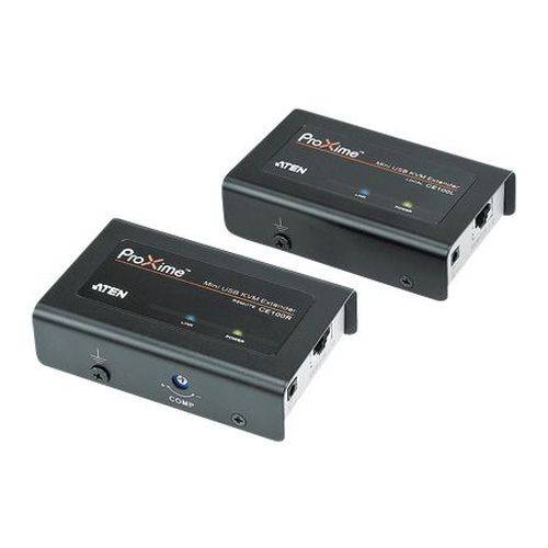 ATEN KVM Extender über Cat.5e Verkabelung CE100, USB, mit Überspannungsschutz