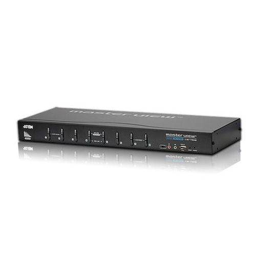 ATEN DVI KVM Switch CS1768 mit Audio, USB, 8-fach, Desktop und 19 Zoll