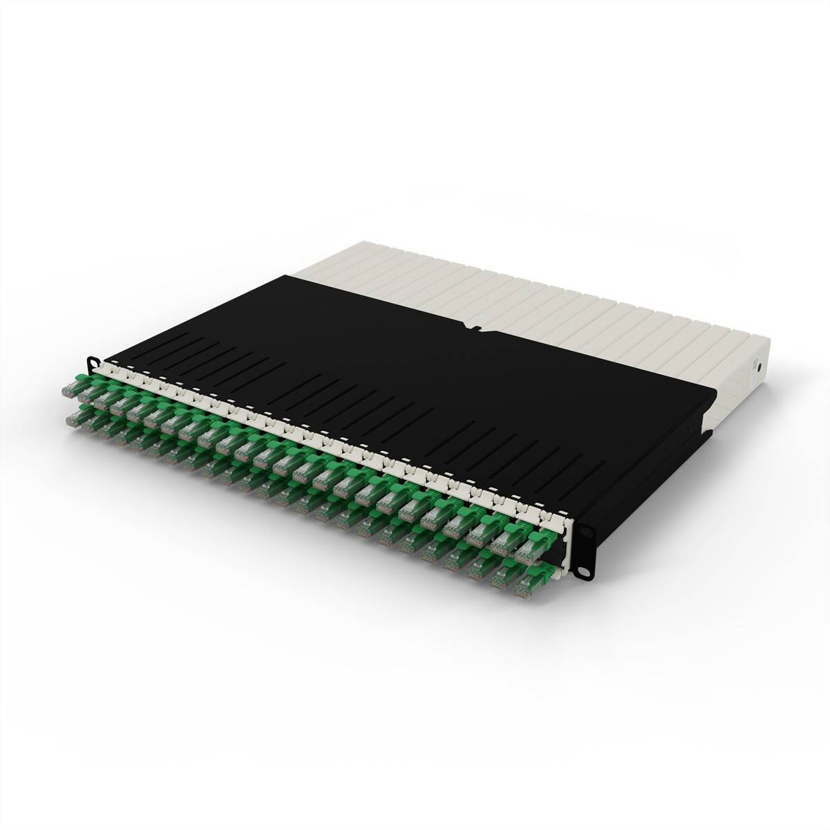 patchbox.one 8RU UTP grün Cat.6a 0,8m