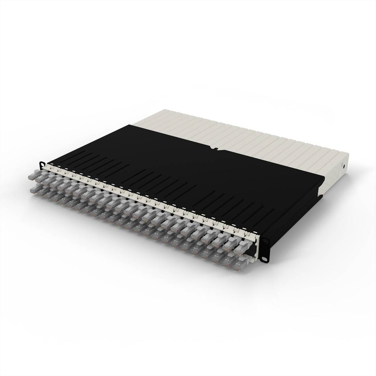 patchbox.one 8RU UTP grau Cat.6a 0,8m