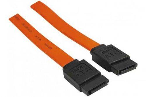 SATA III Kabel, 7pol SATA St. / 7pol SATA St., ca. 1,0 m, rot