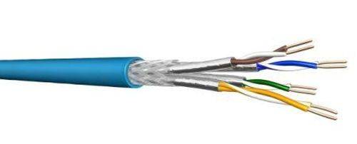 Draka Installationskabel UC LR 10Gbit Cat. 7 S/FTP (PiMF), halogenfrei, blau, 500 m Einwegtrommel
