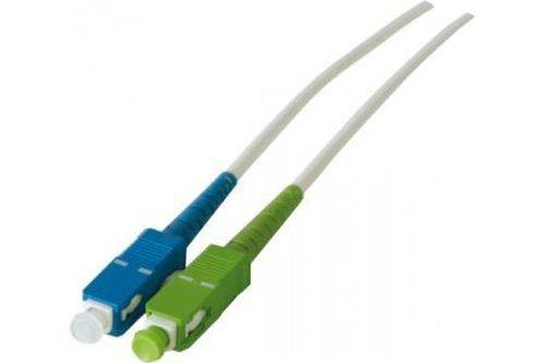 LWL- Patchkabel Single-Mode, OS2-Faser, Simplex, SC APC 8° Stecker / SC UPC Stecker, 3,0 m