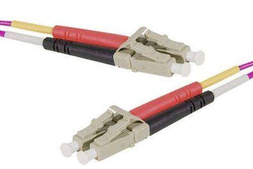LWL Patchkabel HD, 50/125 µm, OM2-Faser, LC Duplex Stecker/Stecker, orange, 3,0 m UPC