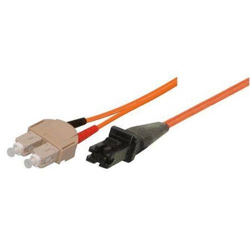 LWL Patchkabel, 50/125 µm, OM2-Faser, SC Duplex Stecker/MTRJ Stecker, orange, 7,5 m