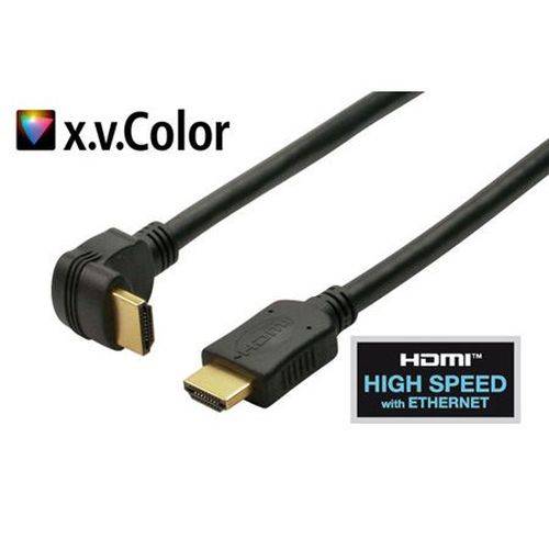 S-Conn HDMI High Speed Kabel, einseitig abgewinkelt, HDMI St. A/ HDMI St. A, 1,0 m