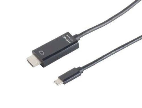 USB 3.1 Adapterkabel, 4K, St. C/ HDMI St. A, schwarz, 1,0 m