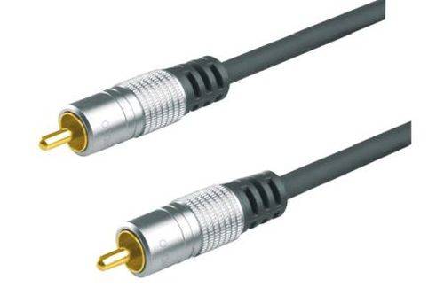 Professional Videokabel, High Quality, vergoldet, 1x Cinch St./St., 1,5 m