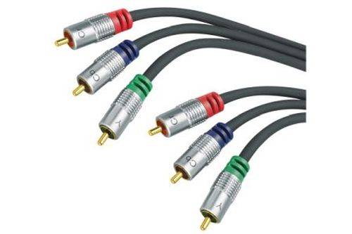 Professional Videokabel, High Quality, vergoldet, 3x Cinch St./3x Cinch St., 1,0 m
