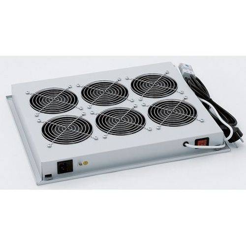 Triton Ventilationseinheit für Dach- und Bodeneinbau, 6 Lüfter, hellgrau RAL 7035