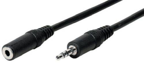 Audiokabel, 3,5 mm Stereo Klinkenst./Bu., 3,0 m