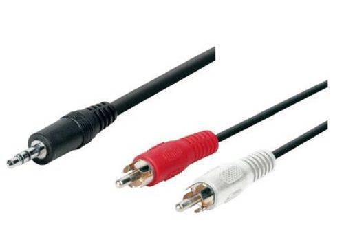 Audiokabel, 3,5 mm Stereo Klinkenst./2x Cinch St., ca. 1,8 m