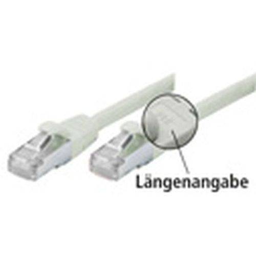 Patchkabel Cat. 5e, SF/UTP, mit Rastnasenschutz, grau, 2,0 m