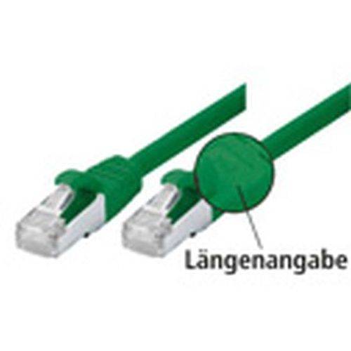 Patchkabel Cat. 5e, SF/UTP, mit Rastnasenschutz, grün, 2,0 m