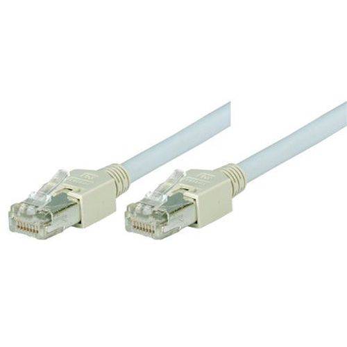 Tecline Patchkabel Cat. 5e, S/UTP, hochflexibel, grau, 0,3 m