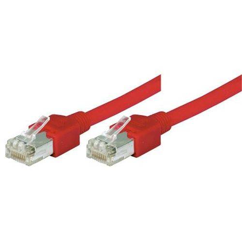 Tecline Patchkabel Cat. 5e, S/UTP, hochflexibel, rot, 5,0 m