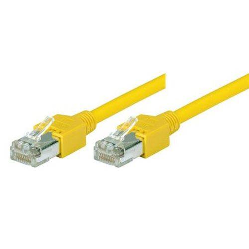 Tecline Patchkabel Cat. 5e, SF/UTP, halogenfrei, gelb, 2,0 m