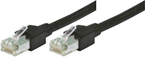 Tecline Patchkabel Cat. 5e, S/UTP, hochflexibel, schwarz, 1,5 m