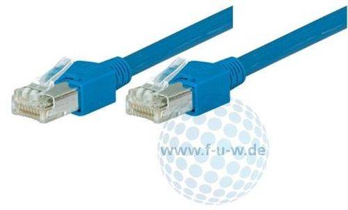 Tecline Patchkabel Cat. 5e, S/UTP, hochflexibel, blau, 1,5 m