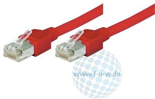Tecline Patchkabel Cat. 5e, S/UTP, hochflexibel, rot, 1,5 m