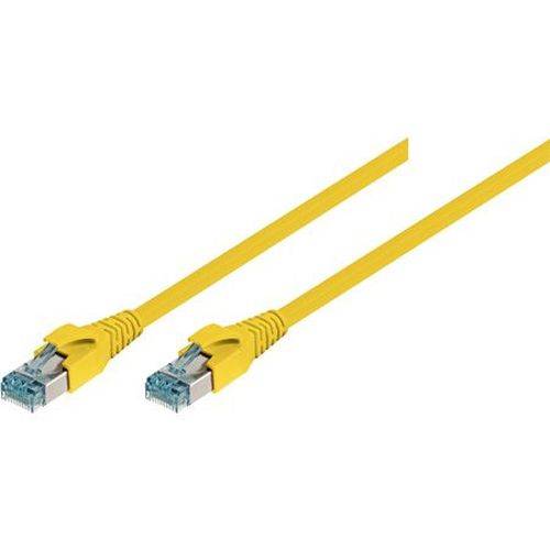 Leoni Patchkabel S/FTP, PiMF, Cat.6A, gelb, 0,5 m