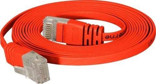High Quality Flachband Patchkabel Cat. 6, U/UTP, rot, 0,5 m