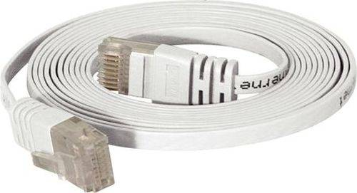 High Quality Flachband Patchkabel Cat. 6, U/UTP, weiß, 5,0 m