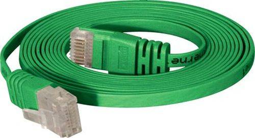 High Quality Flachband Patchkabel Cat. 6, U/UTP, grün, 2,0 m