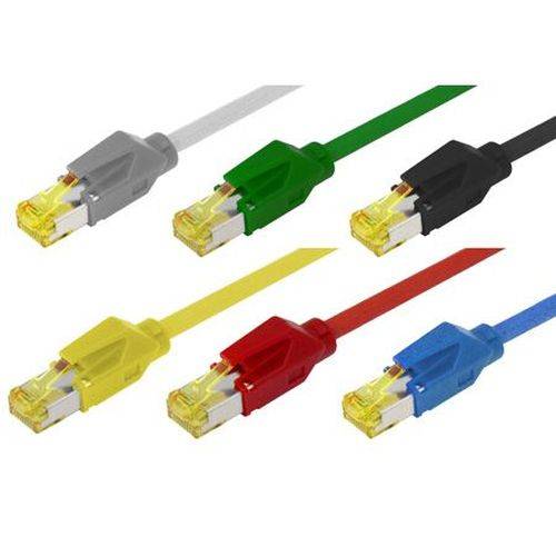 Patchkabel S/FTP, PiMF, CAT.6A ISO IEC, schwarz, 3,0 m