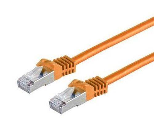 Patchkabel Cat. 6A Class EA mit Cat. 7 Rohkabel, S/FTP (PiMF), halogenfrei, mit Rastnasenschutz, ora