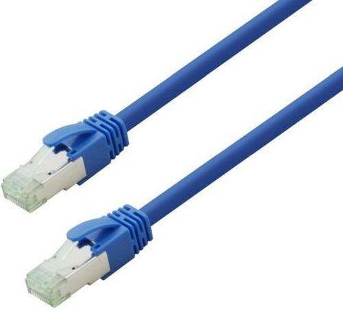 Nambo Kupfer-Patchkabel Cat.6a S/FTP (ISO/IEC) LSZH High Quality blau 1,0 m