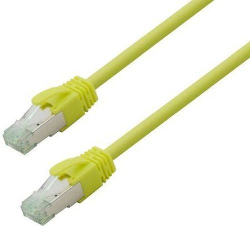 Nambo Kupfer-Patchkabel Cat.6a S/FTP (ISO/IEC) LSZH High Quality gelb 0,50 m