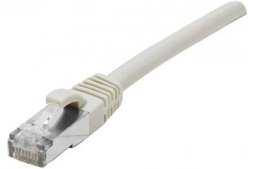 Patchkabel Cat. 6, F/UTP, halogenfrei, mit Rastnasenschutz, grau, 0,5 m